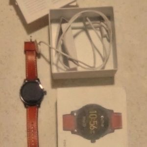 Fossil Q Marshall Leather-Strap Men's Smartwatch